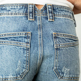 KanCan Mid Rise Loose Fit Barrel Jeans