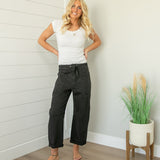 Risen High Rise Wide Barrel Pocket Jeans