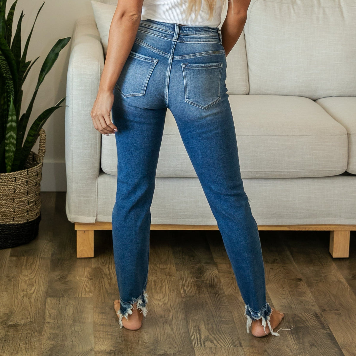 KanCan High Rise Slim Straight Jeans - Size 3-4XL