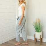 Calah Striped Barrel Pants