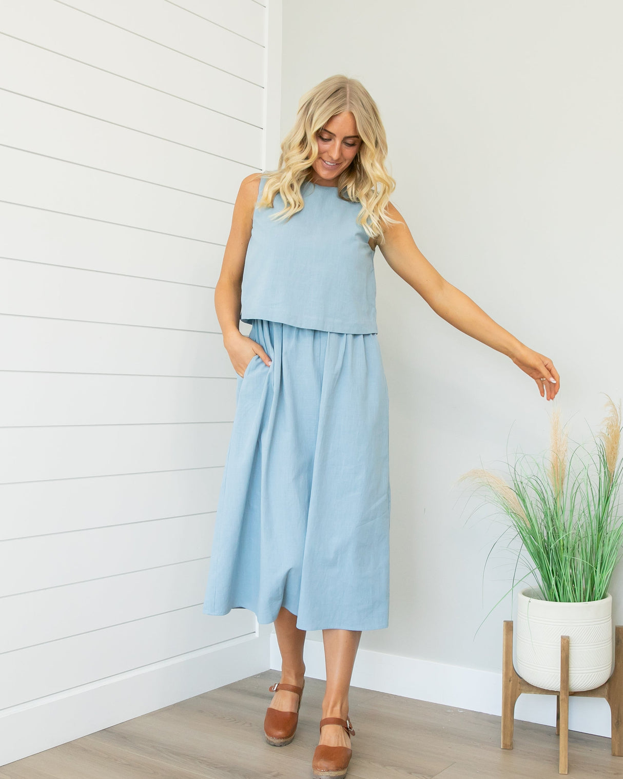 Lisa Dress - Chambray