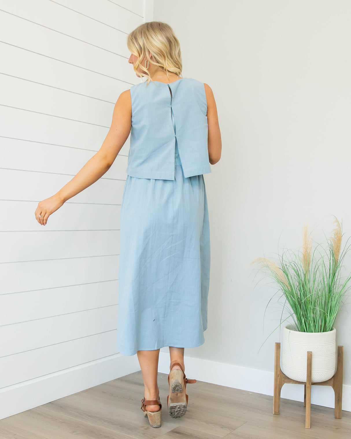 Lisa Dress - Chambray