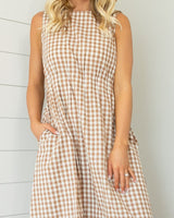 London Dress - Brown
