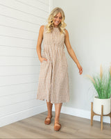 London Dress - Brown