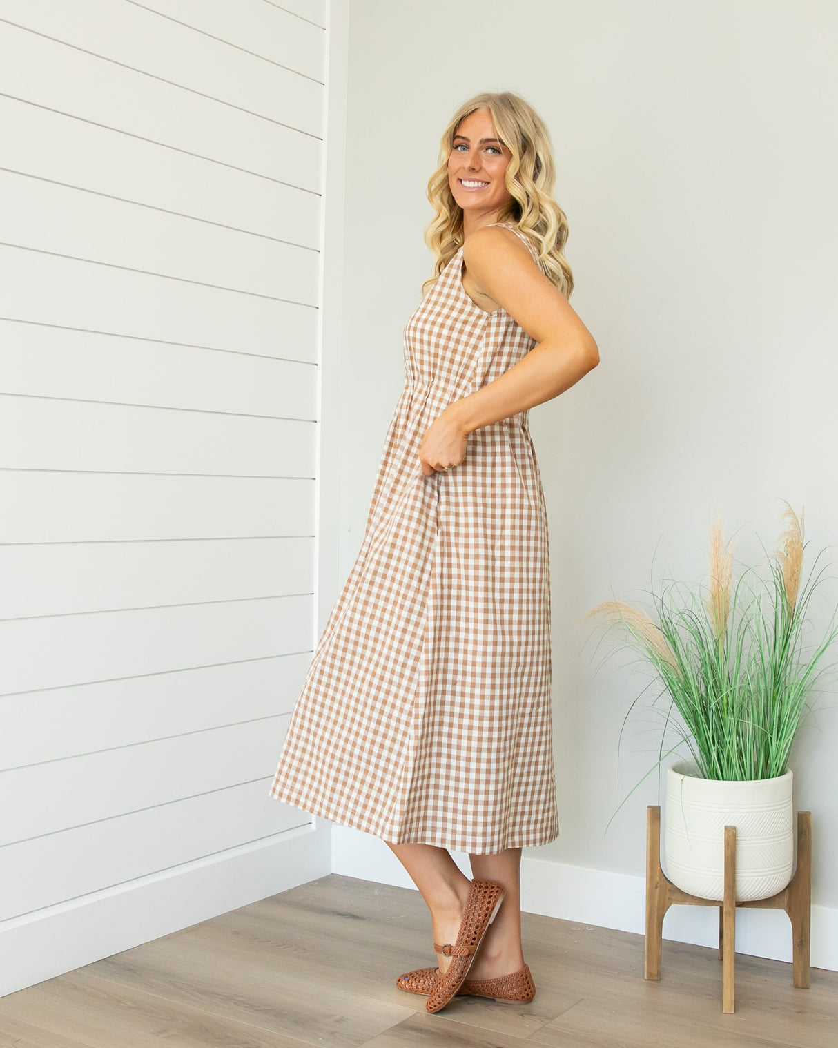 London Dress - Brown