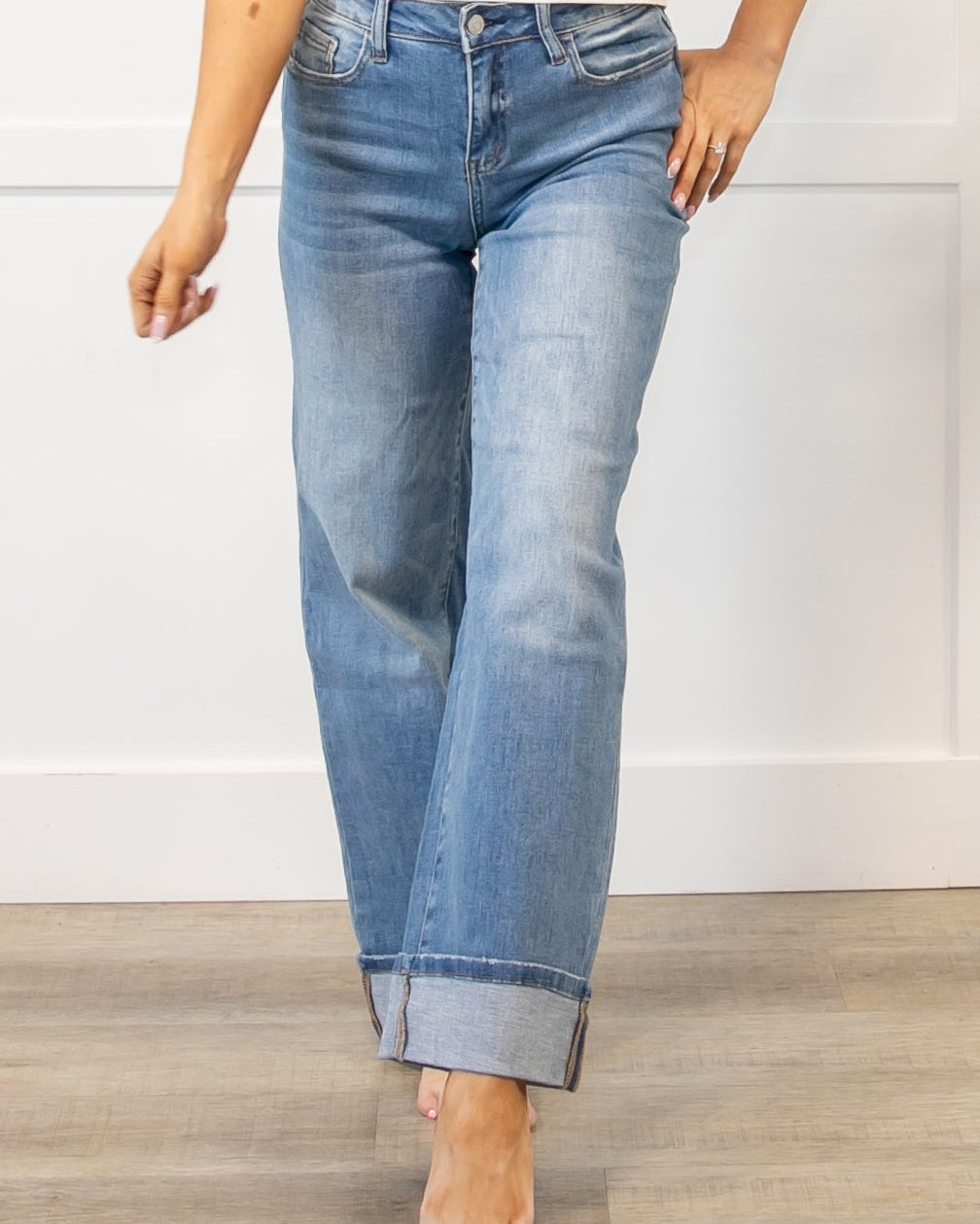Mariam Cuffed Jeans