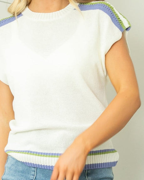 Rocklyn Knit Top - Ivory