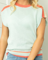 Rocklyn Knit Top - Mint