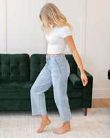 Vervet Stripe Barrel Jeans