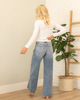 KanCan Mid Rise Super Wide Jeans