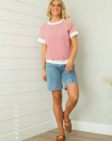 Melissa Stripe Top - Red