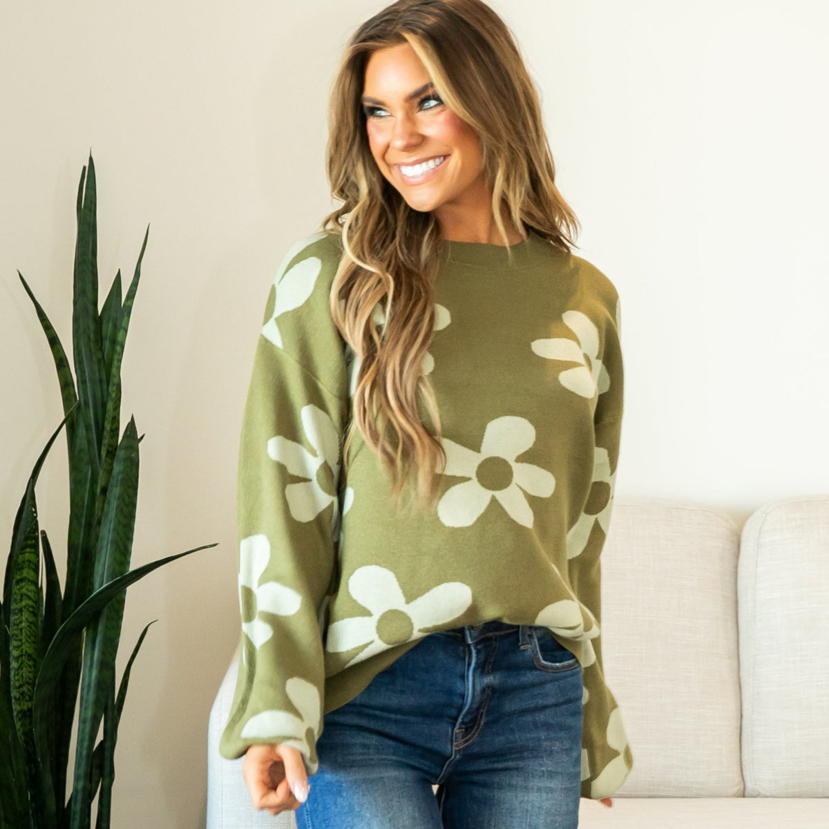 Willow Floral Sweater | S-2XL