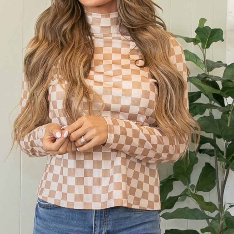 Toni Checkered Top