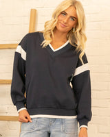Maya Oversized V-Neck Pullover