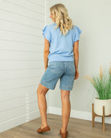 Becky Knit Top - Blue
