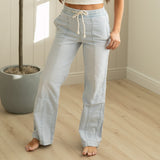 KanCan Wide Leg Drawstring Jeans