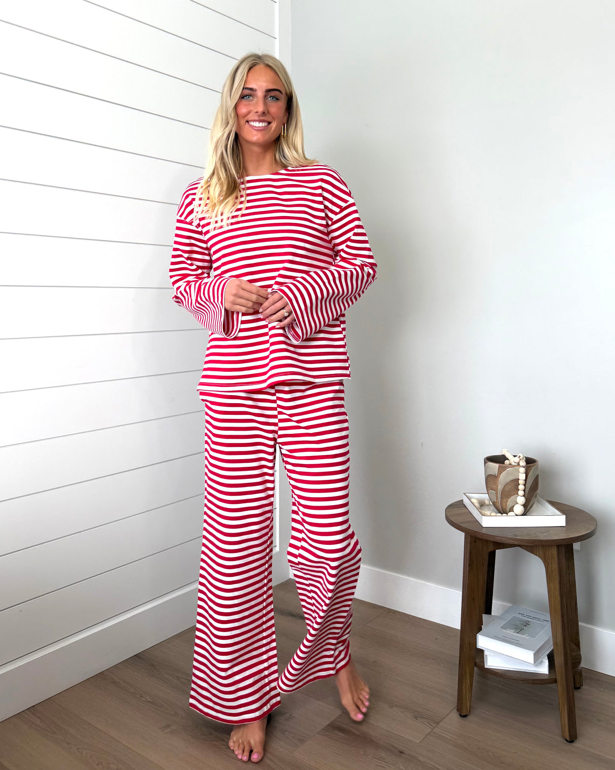 Chloe Stripe Lounge Set
