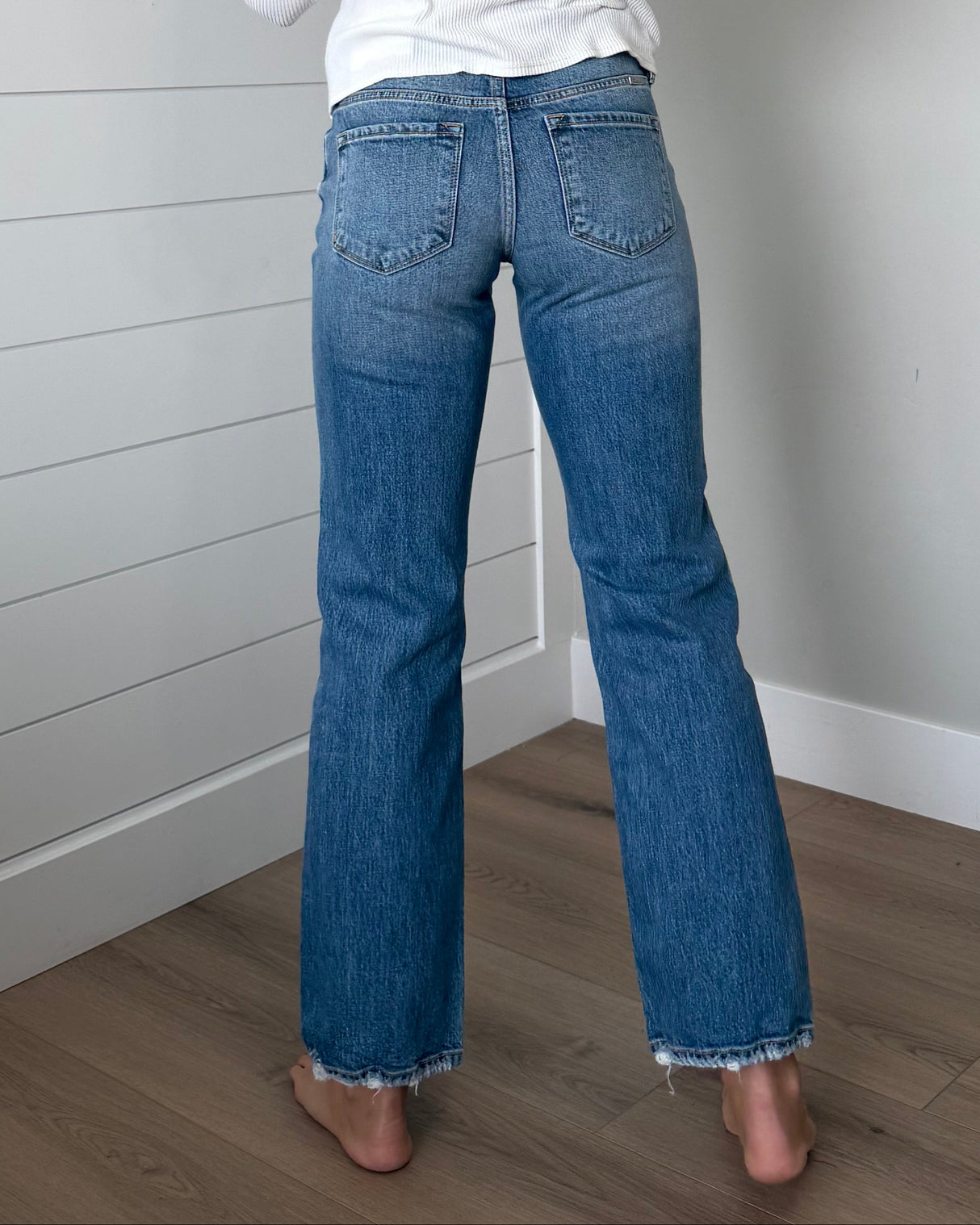 KanCan Mid Rise True Straight Jeans