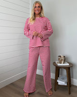 Chloe Stripe Lounge Set